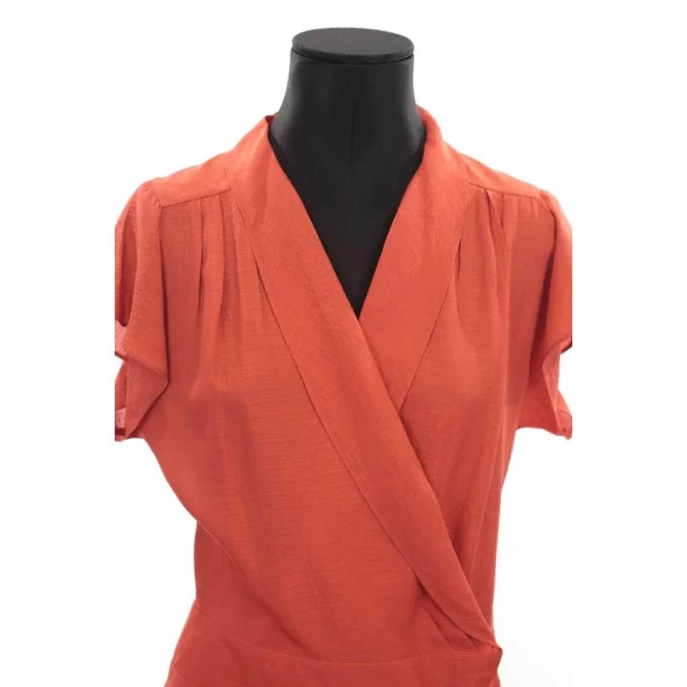 Balenciaga Vintage Pre-owned Silk dresses Orange Dames