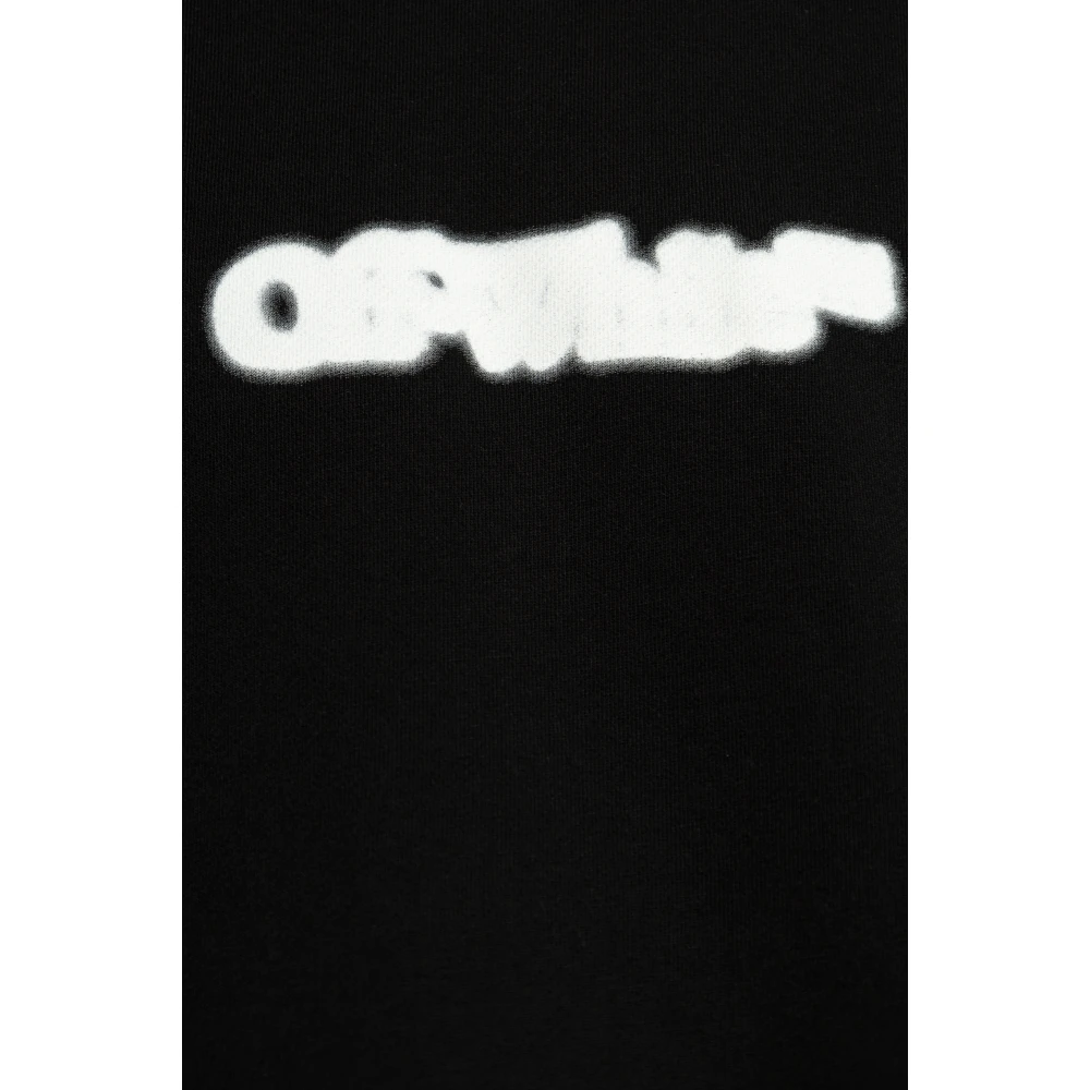 Off White Sweatshirt met bedrukt logo Black Heren