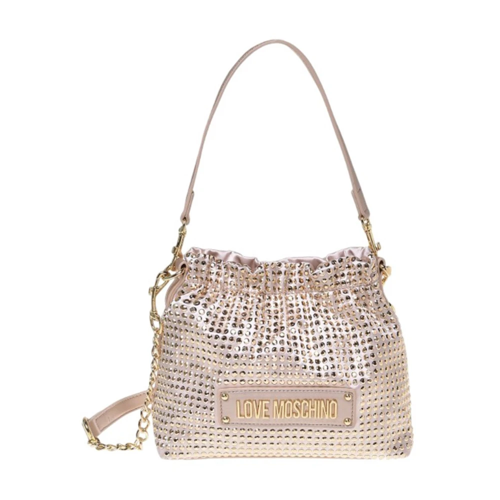 Moschino Guld Dam Crossbody Väska Yellow, Dam