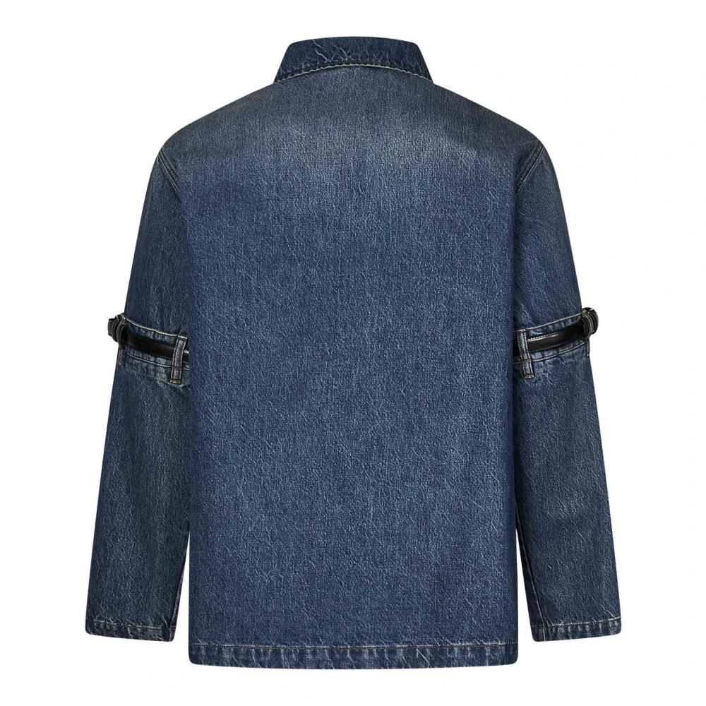 Coperni Blauwe Denimjas met Open Elleboogontwerp Blue Heren
