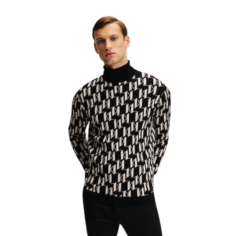 Karl Lagerfeld Pull Black Heren