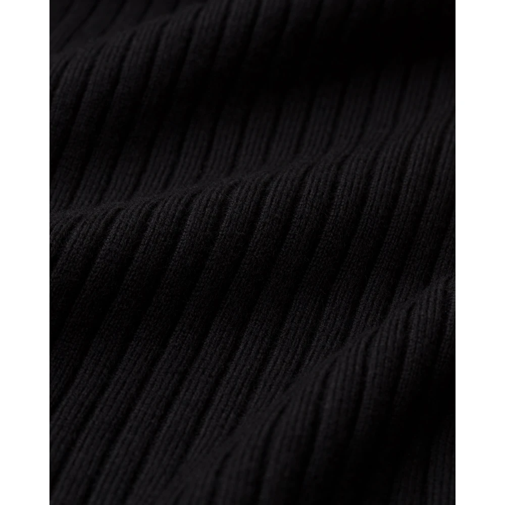 IVY OAK Zachte Turtle Neck Gebreide Trui Black Dames