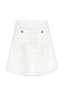 Pointelle Knit Mini Skirt