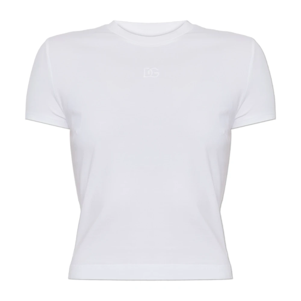 Dolce & Gabbana Vrouw Wit Tops Dames, Xs, T-Shirts