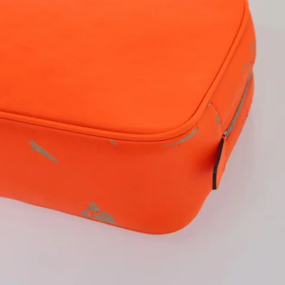 Louis Vuitton Vintage Pre-owned Leather clutches Orange Dames