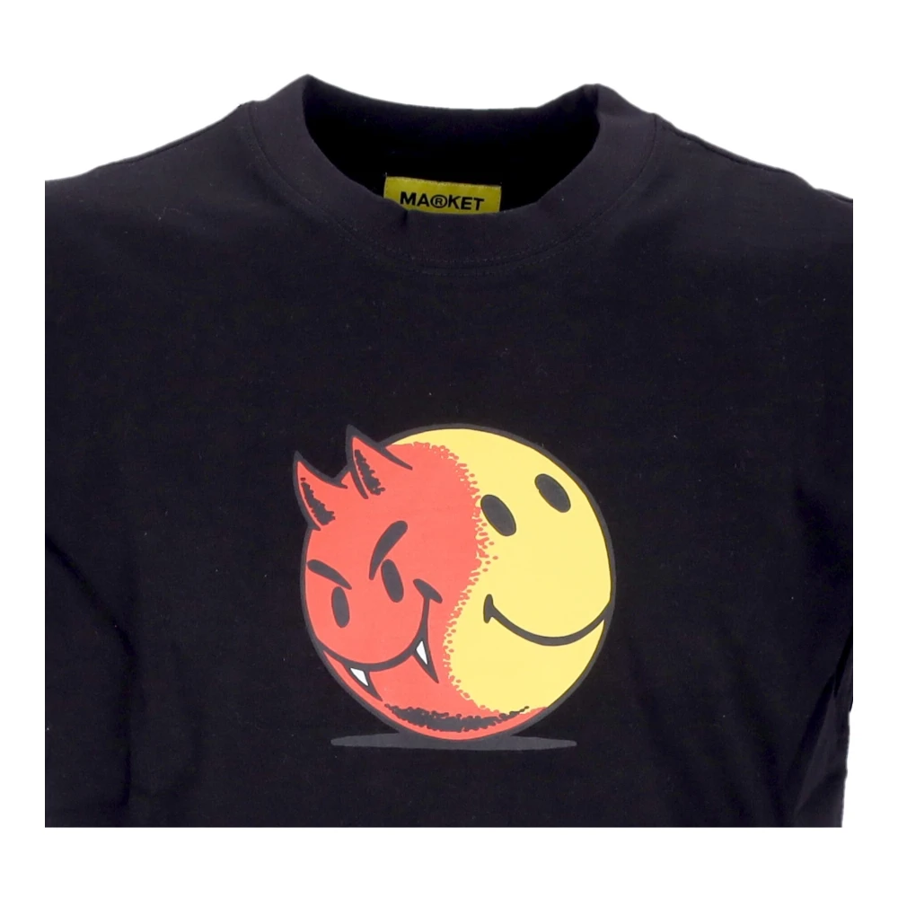 Market Smiley Logo T-shirt Black Heren