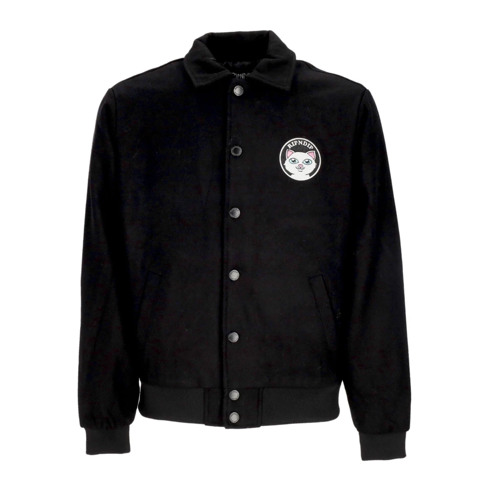 Ripndip Varsity Jack Zwart Geborduurd Zachte Pasvorm Black Heren