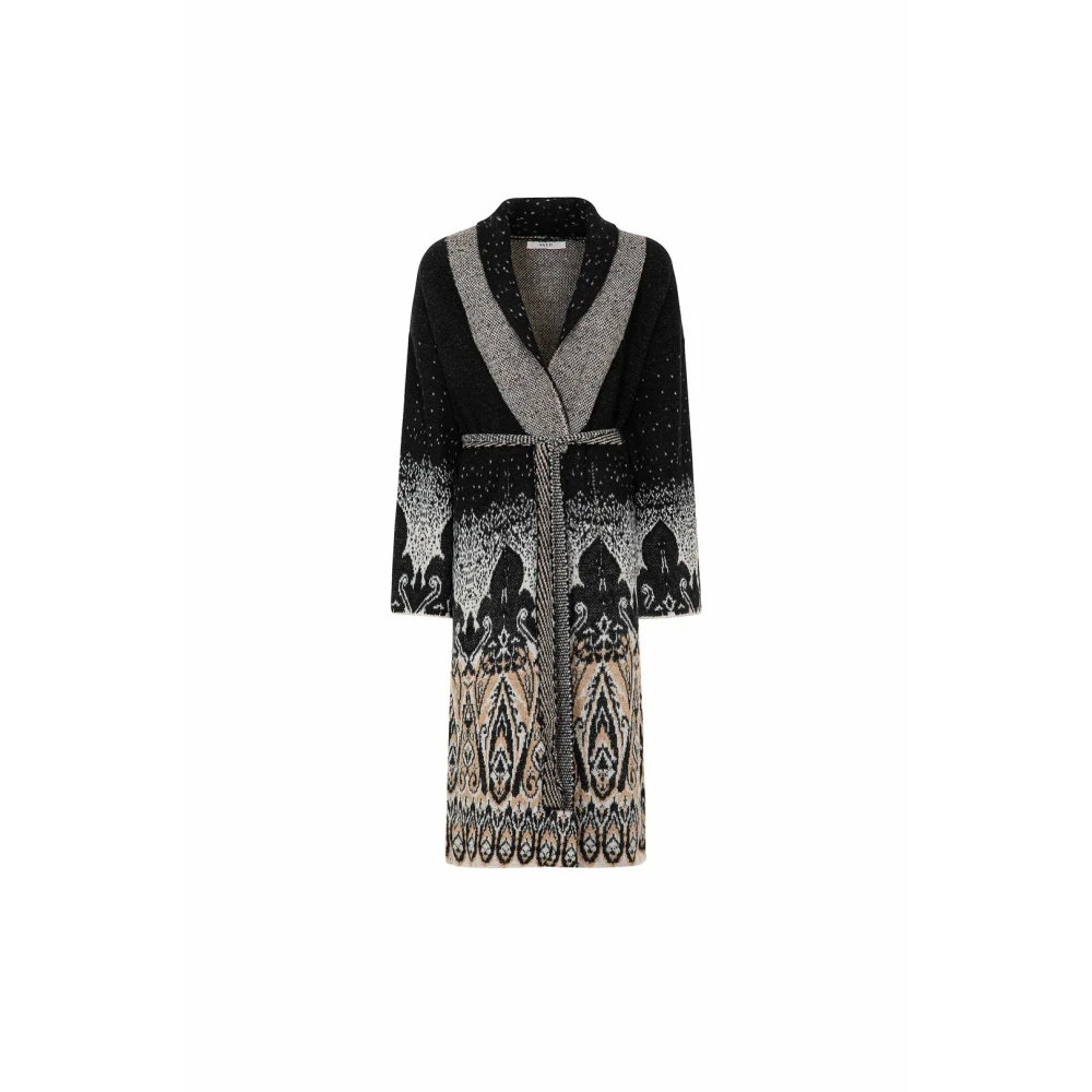 Akep Zwarte Stijlvolle Jassen Multicolor Dames