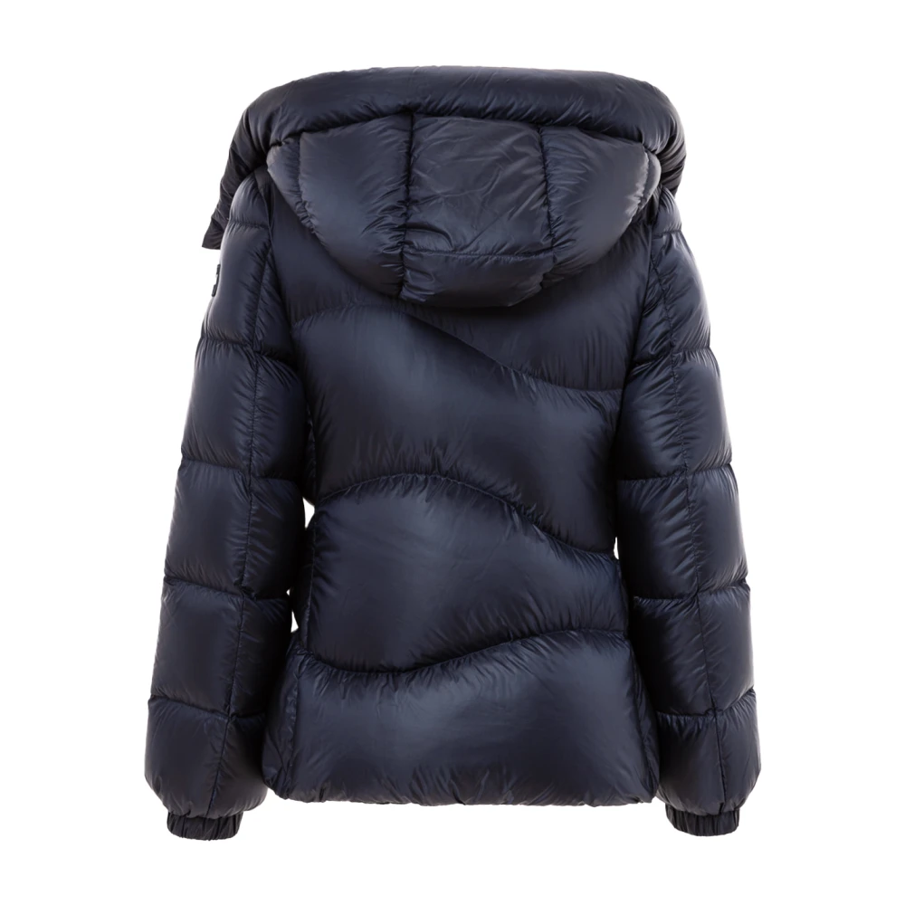 add Afneembare capuchon gewatteerde jas Blue Dames