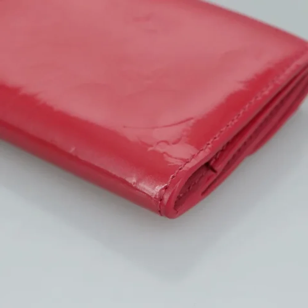 Louis Vuitton Vintage Pre-owned Leather wallets Red Dames