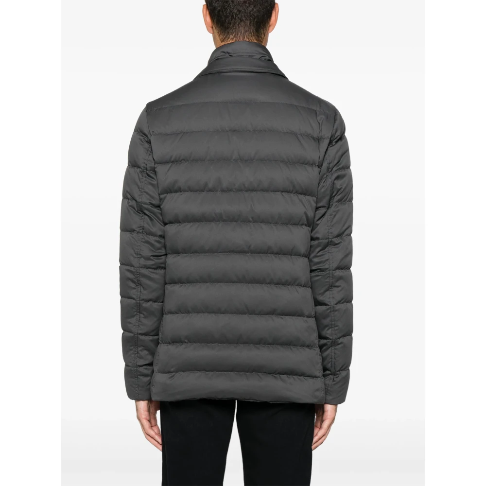 Herno Gestepte donsjas met afneembare binnenvoering Gray Heren