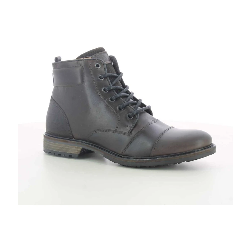 Bullboxer Espresso Veterschoenen voor Heren Brown Heren