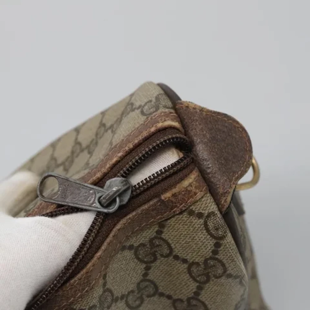 Gucci Vintage Pre-owned Leather handbags Beige Dames