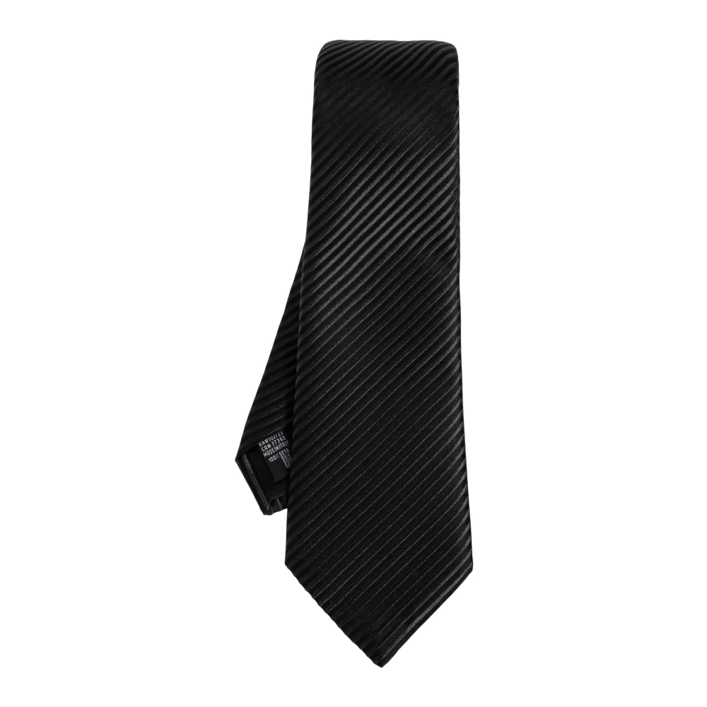 Giorgio Armani Uomo Nero - Cravatta Di Seta - Accessories - One Size
