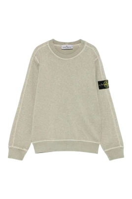 Logopatch sweatshirt i bomull