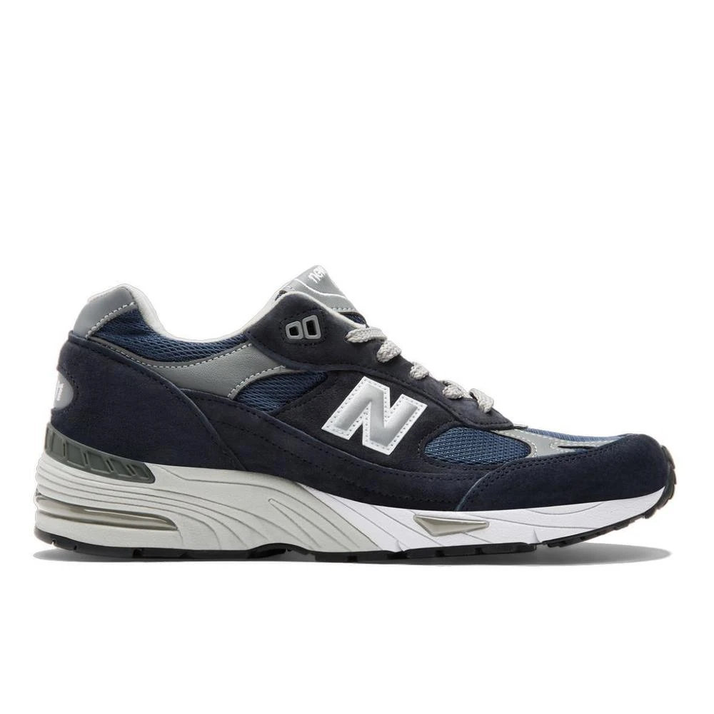 New Balance Blauwe en Grijze 991 Sneakers Heren Schoenen