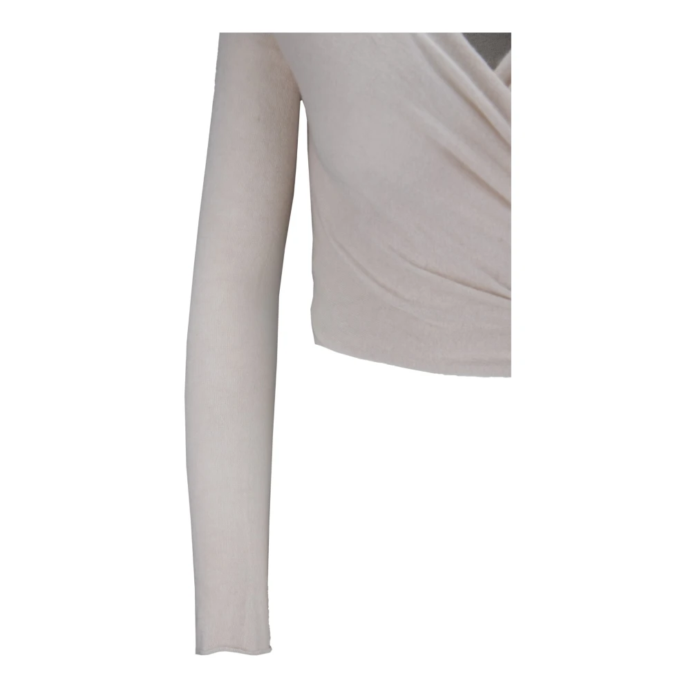 Aniye By V-hals Wol-Kasjmier Trui Beige Dames