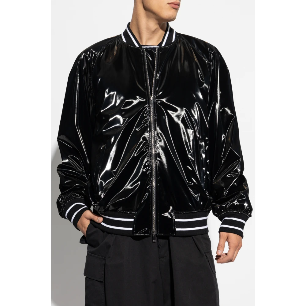 alexander mcqueen Jas in bomberstijl Black Heren