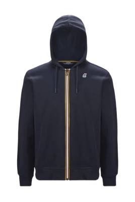 Blå Hooded Full Zip Sweatshirt