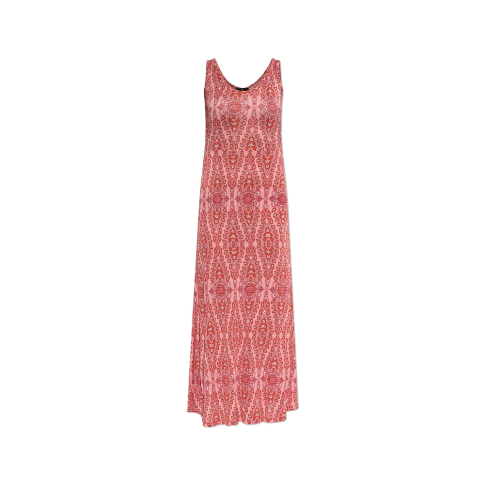 ETRO Jurk met decoratieve print en bandjes Red Dames