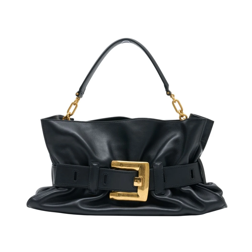 Balmain Black Medium Anthem Bag - Female - Handbags - One Size - Bags
