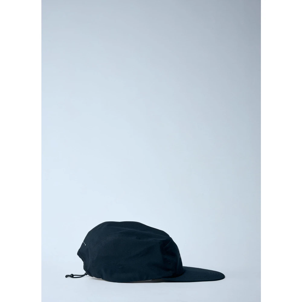 MM6 Maison Margiela Logo Motif Baseball Cap Black Heren