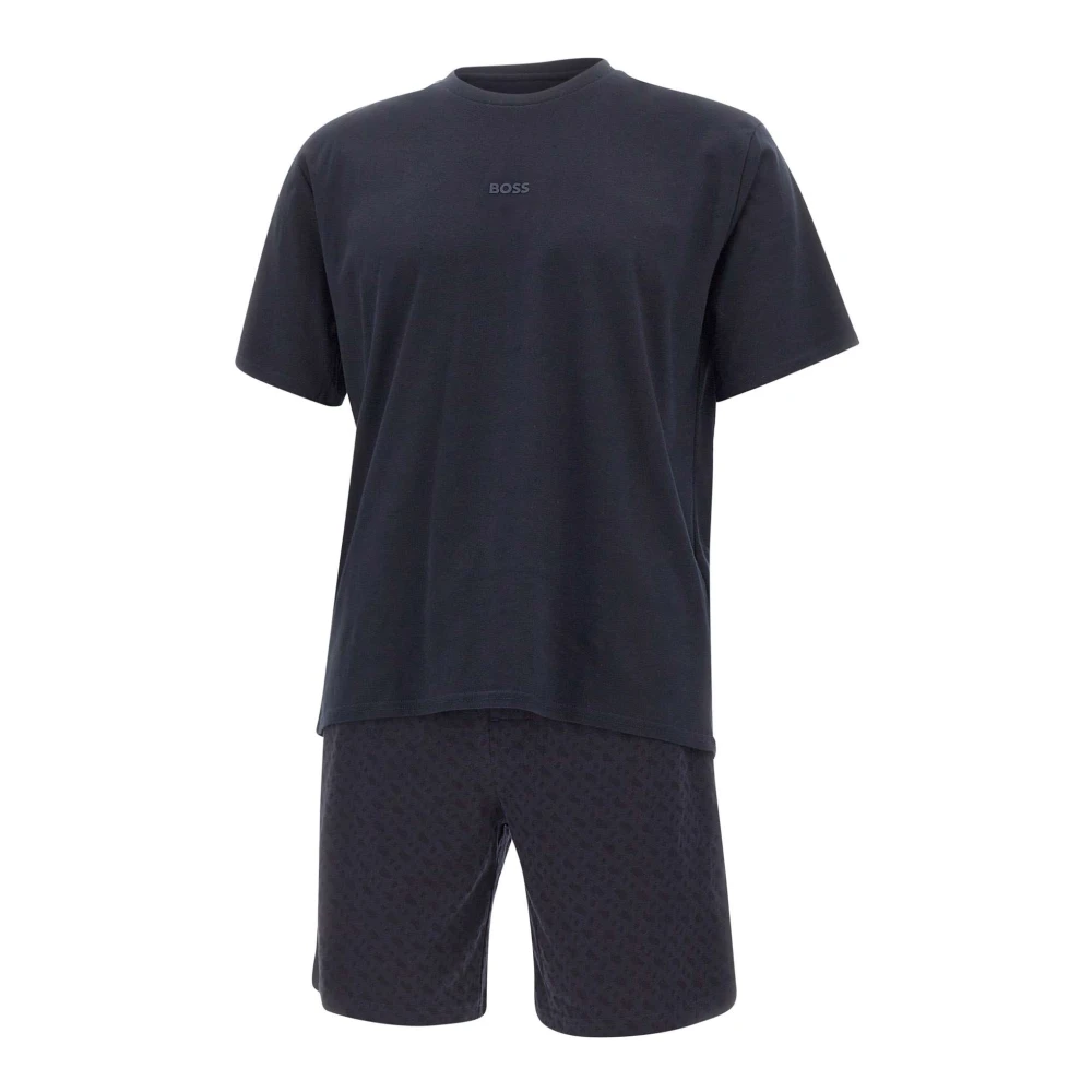 Hugo Herr Blå Nattkläder L, Bomull, Pyjamasset