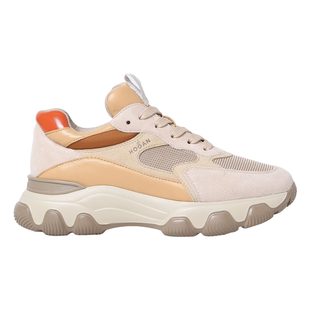 Hogan Hyperactive Veterschoenen voor Dames Beige Dames