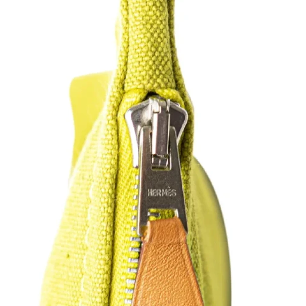 Hermès Vintage Pre-owned Leather pouches Green Dames