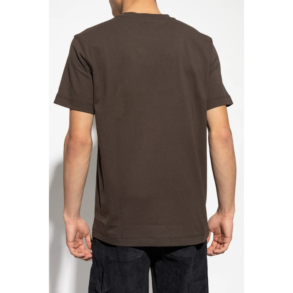 Burberry T-shirt met logo Brown Heren