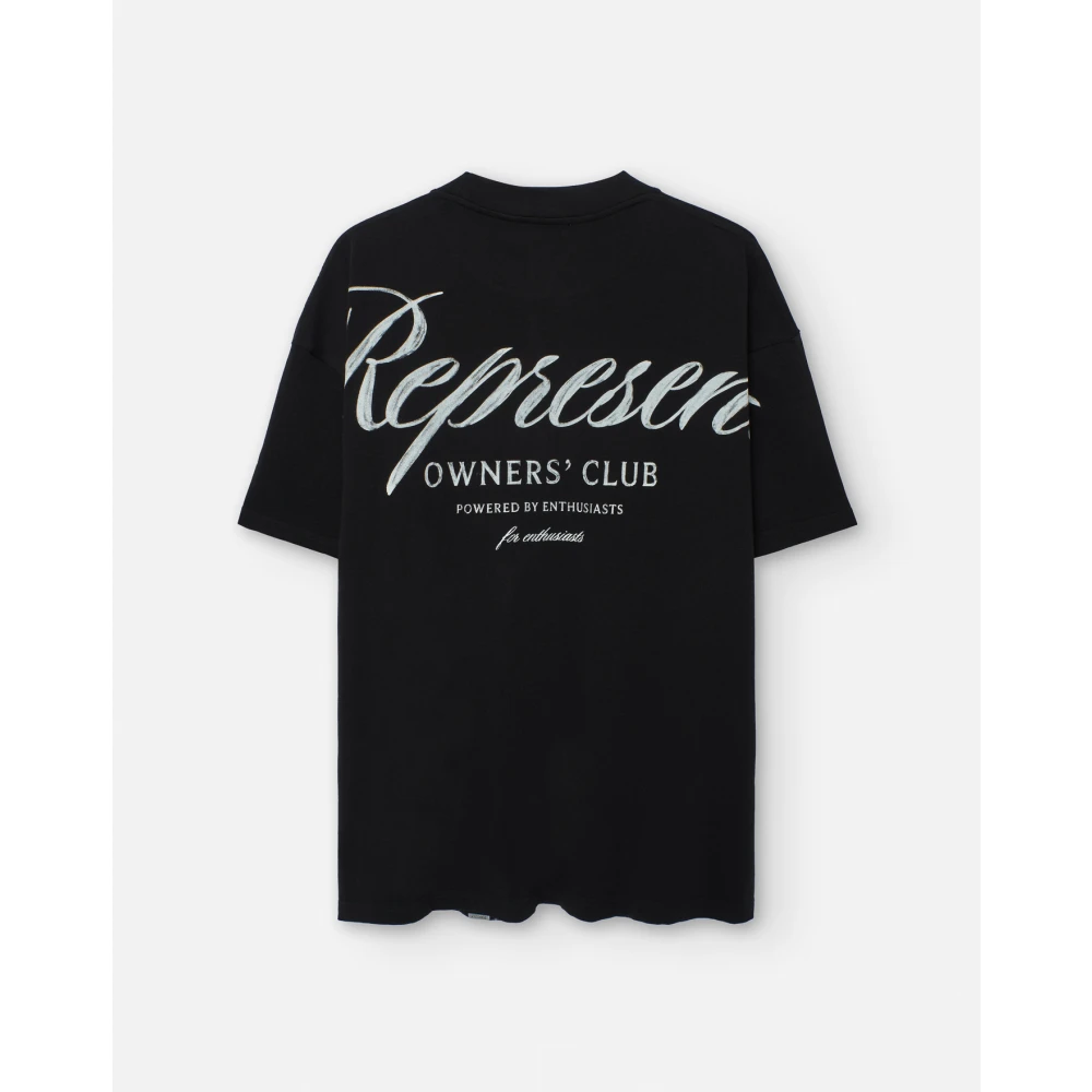 Represent Bedrukte Zwarte Tee Black Heren