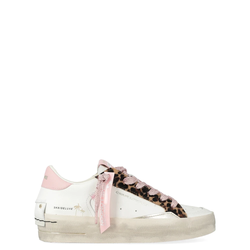 Crime London Sk8 Deluxe Wedge Dames Schoenen Wit