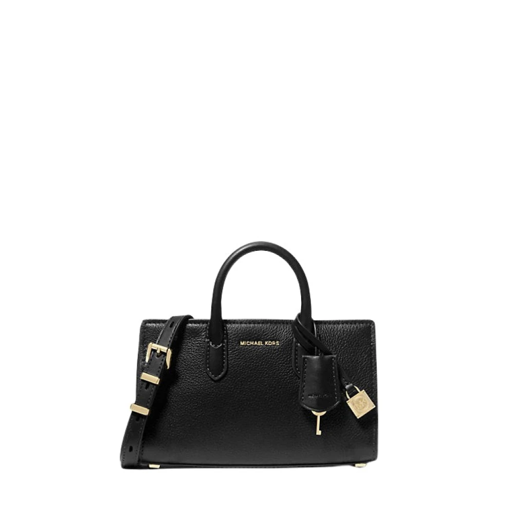 Michael Kors Scarlett Crossbody Tas Leer Black Dames