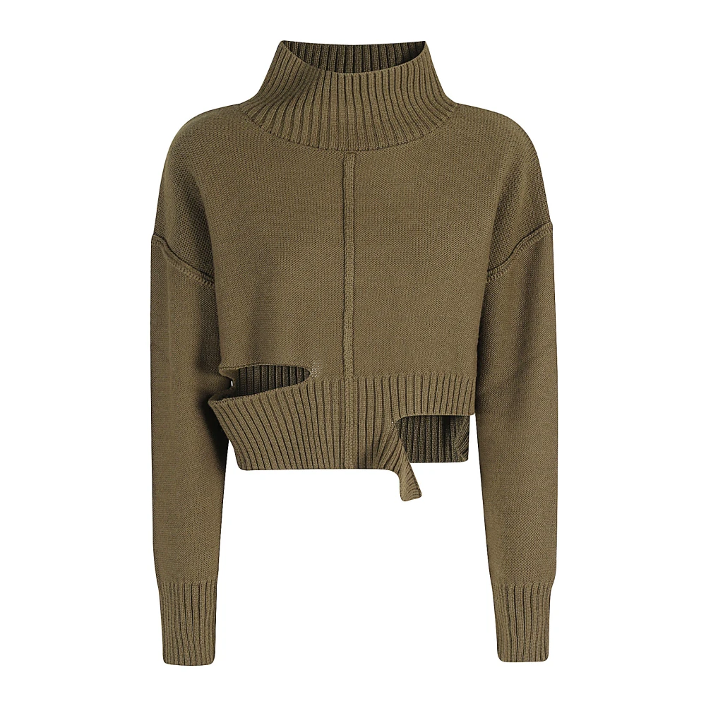 MM6 Maison Margiela Stijlvolle Pullover Sweater voor Vrouwen Green Dames