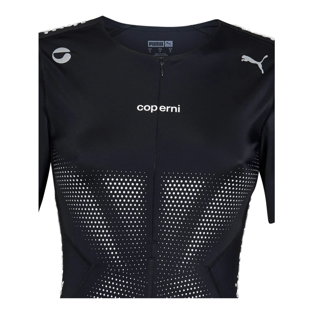 Coperni Zwarte Jurk met Zilveren Details Black Dames