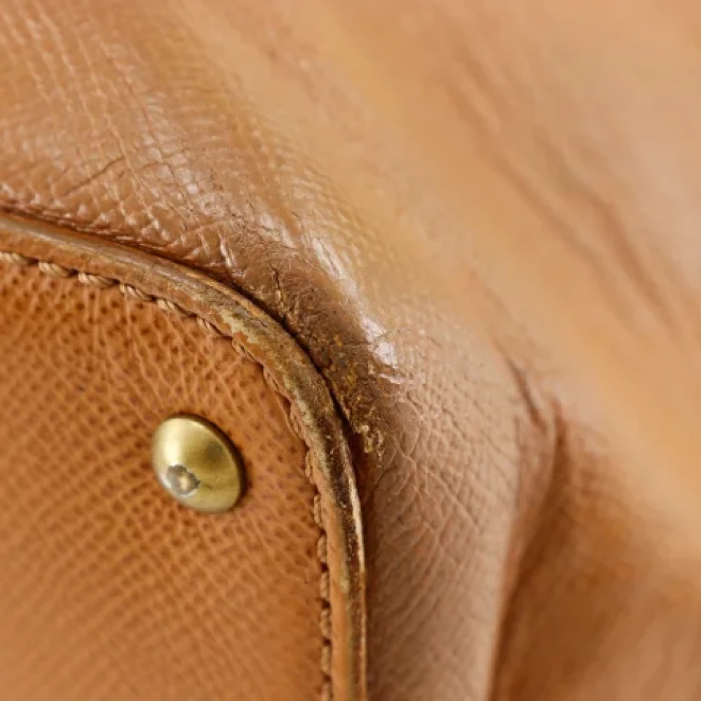 Chanel Vintage Pre-owned Leather chanel-bags Brown Dames