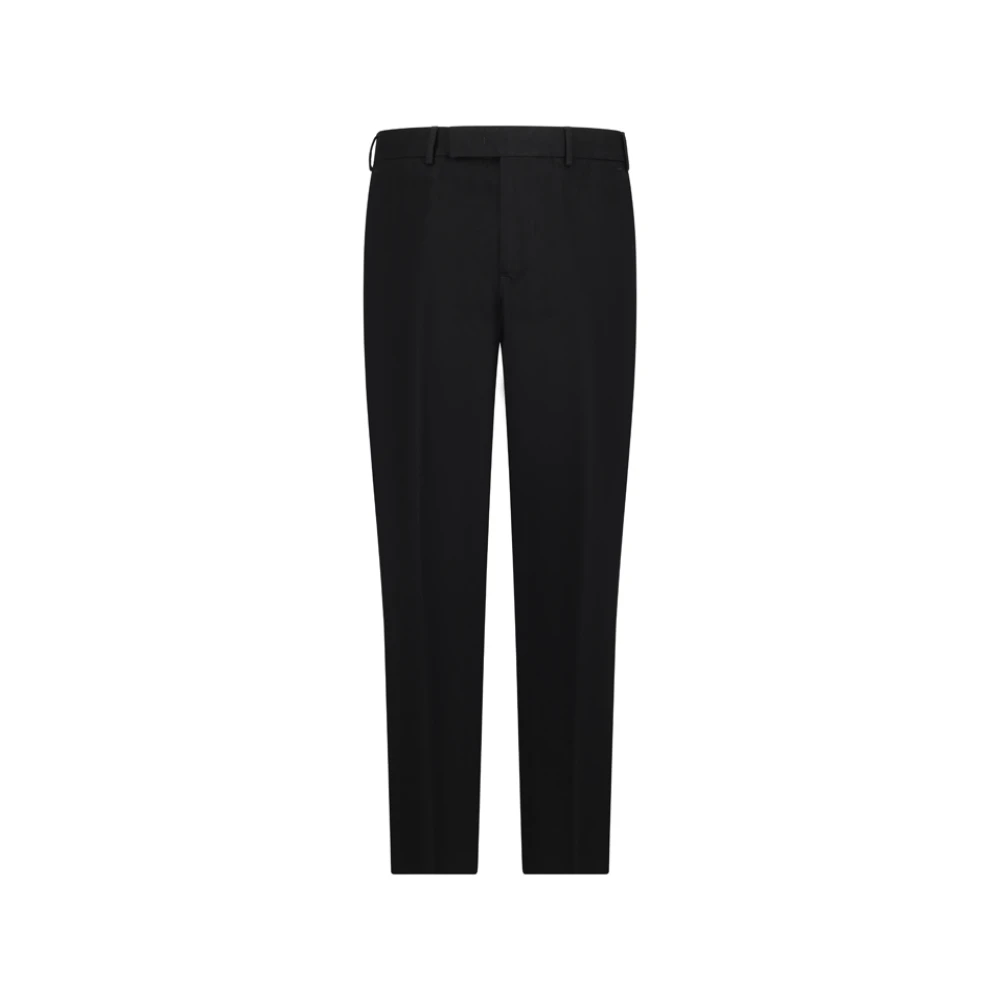 Pt Torino Men's Black Slim-Fit Trousers, S, Slim-Fit Trousers