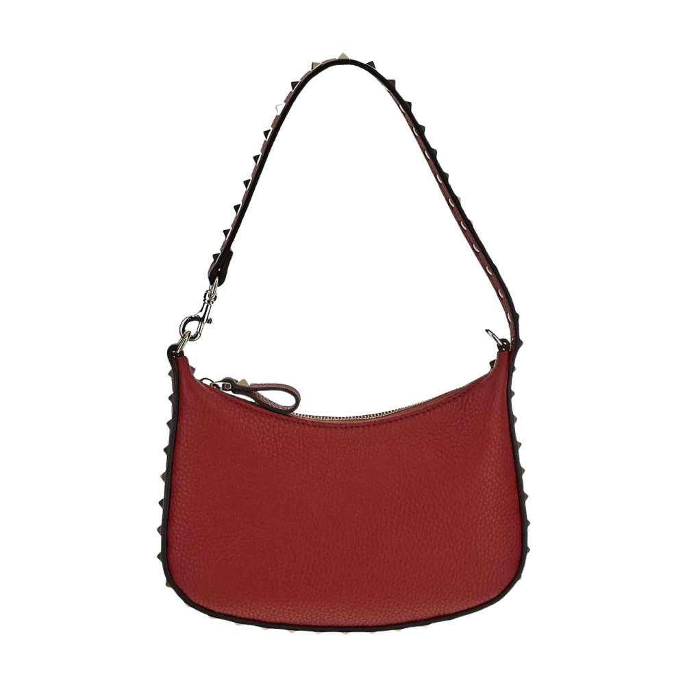 Valentino Garavani Mini Rockstud Leren Tas Red Dames