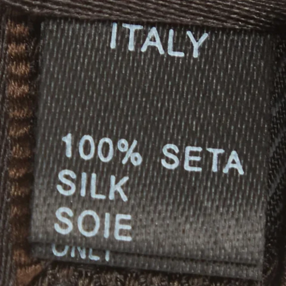 Dolce & Gabbana Pre-owned Silk home-office Brown Heren