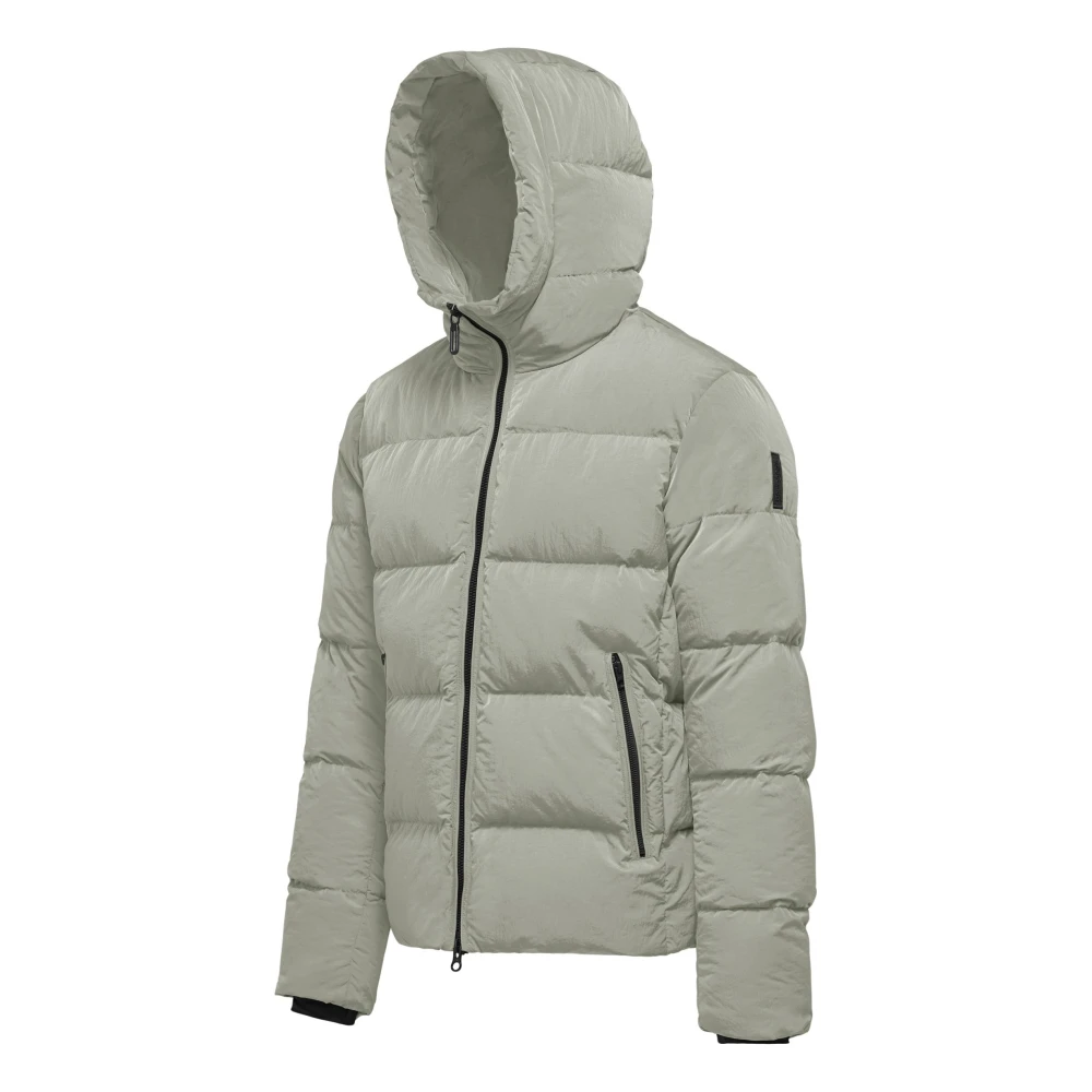 BomBoogie Puffy Nylon Donsjas met capuchon White Heren