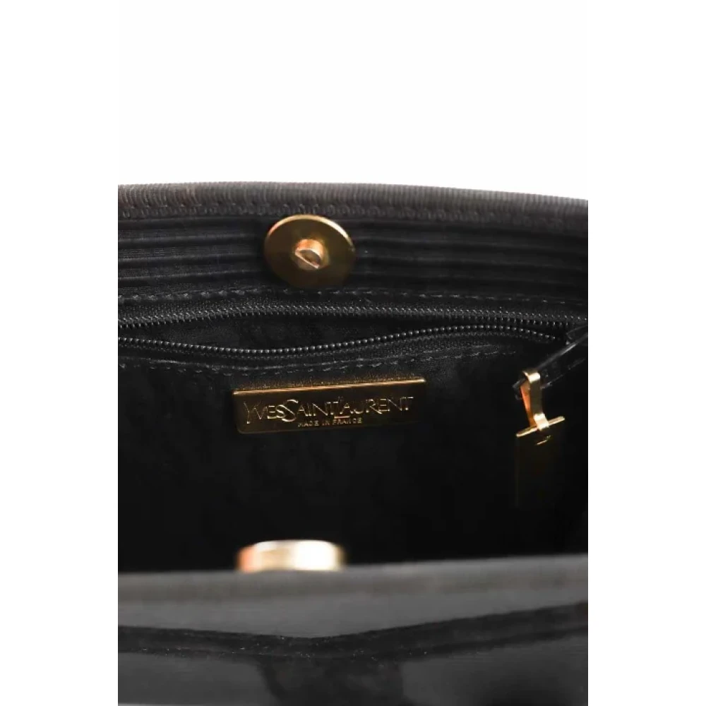 Yves Saint Laurent Vintage Pre-owned Fabric shoulder-bags Black Dames