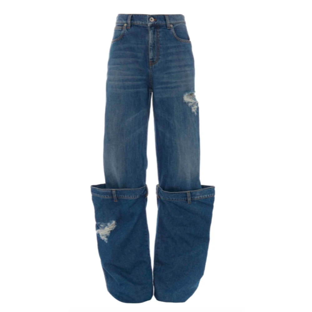 JW Anderson Lichtblauwe Bucket Jeans Blue Heren