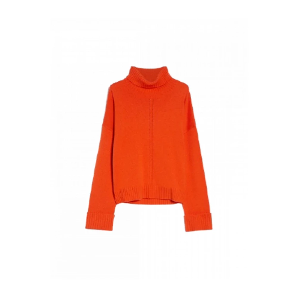 Pennyblack Wollen trui met uniek voorontwerp Orange Dames