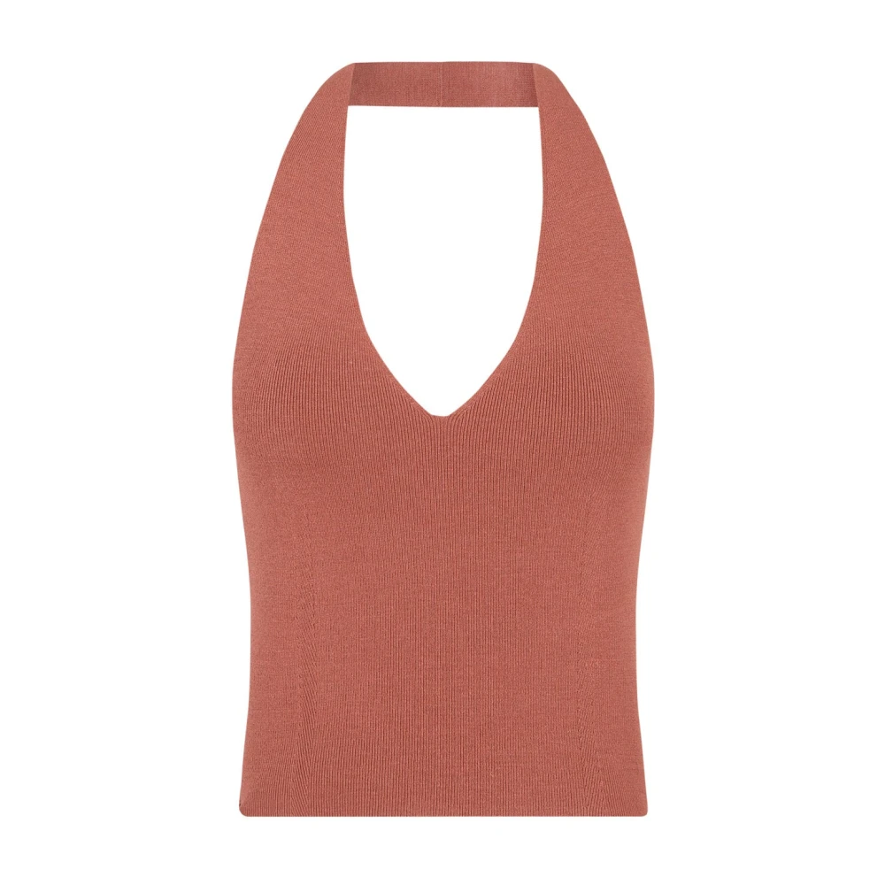 Silke Tussah Halter Topp Laks