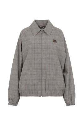 Checked Blouson