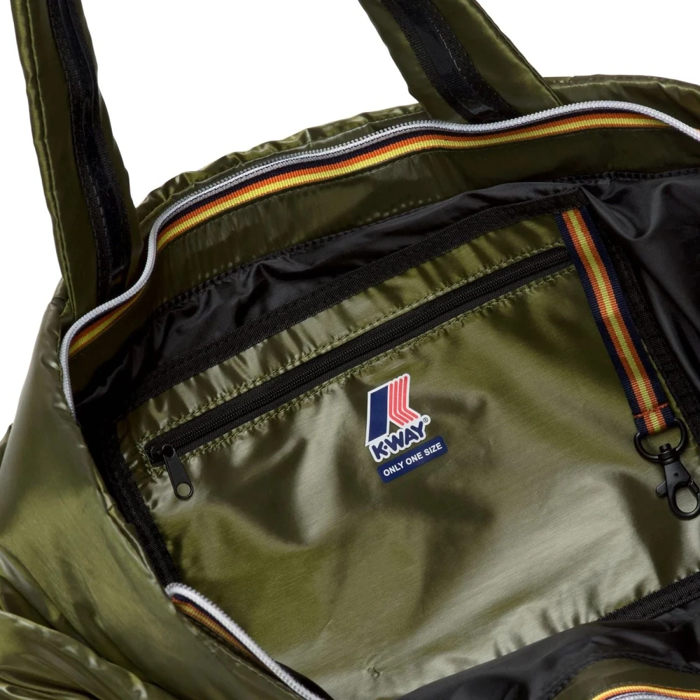 K-way Nylon Tote Tas Green Dames