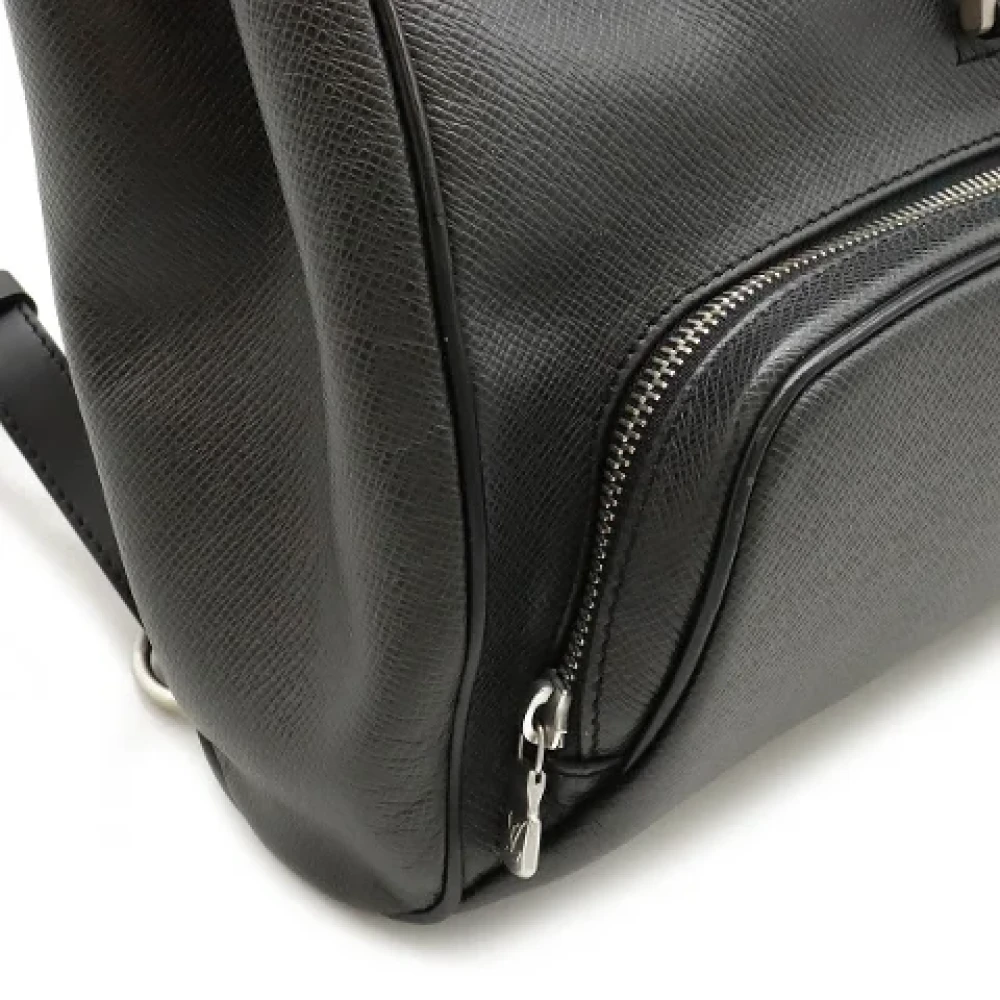 Louis Vuitton Vintage Pre-owned Leather backpacks Black Dames