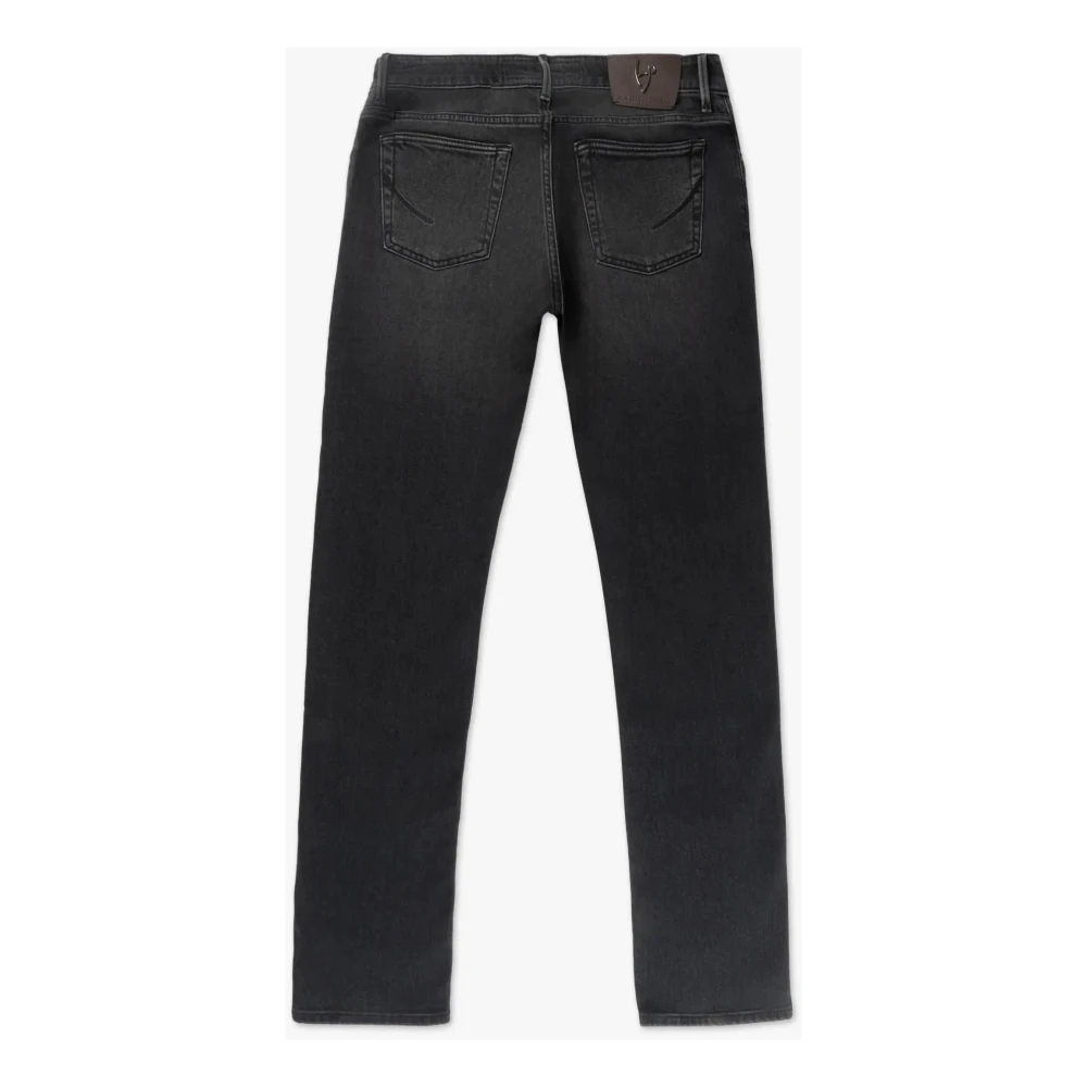 Hand Picked High-Waist 5-Pocket Jeans Gray Heren