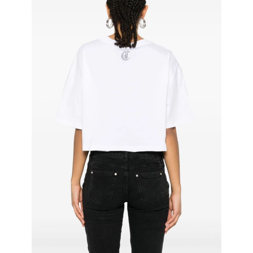 Just Cavalli Witte T-shirts & Polos voor vrouwen White Dames