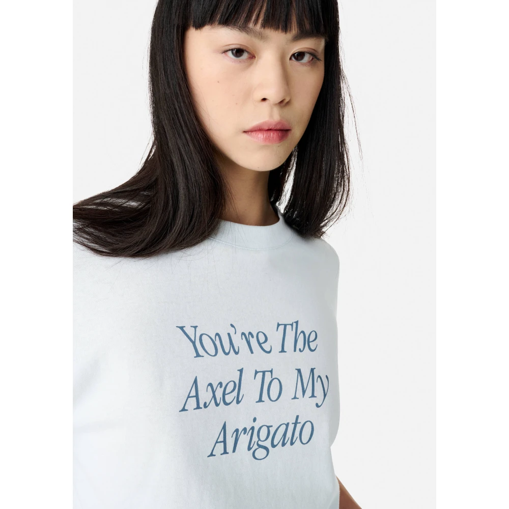 Axel Arigato Mijn Axel Bedrukt T-shirt Blue Dames